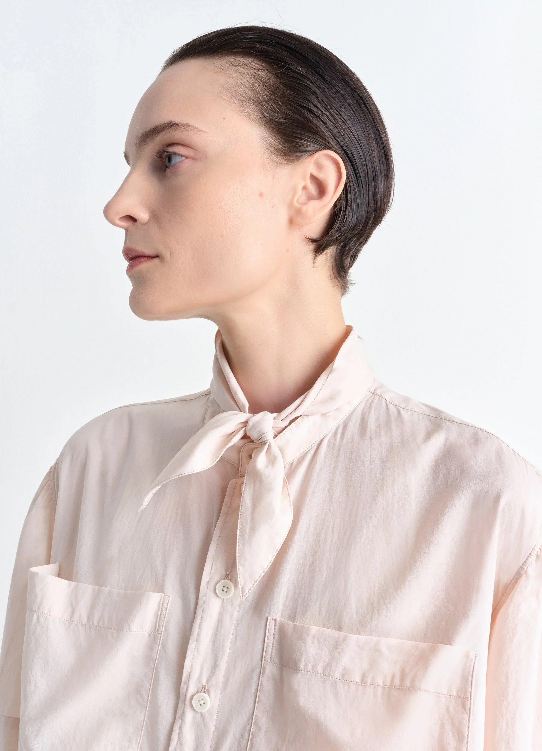 SHORT SLEEVE SHIRT WITH FOULARD
