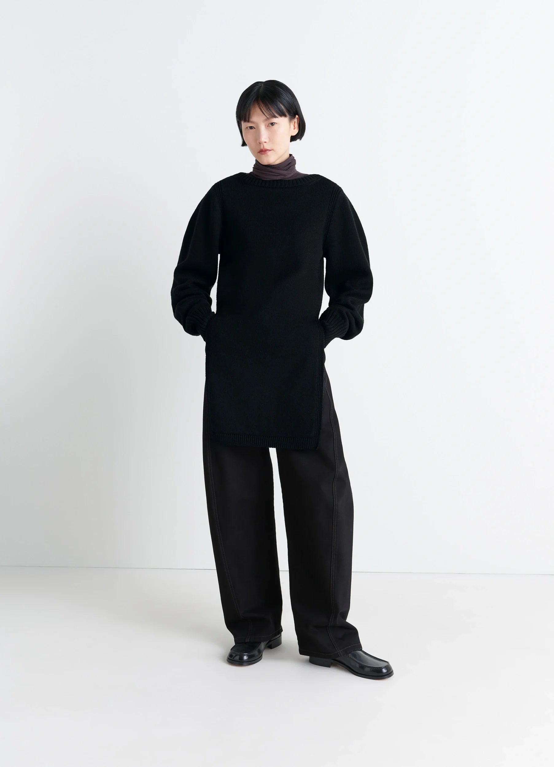 SWEATER WITH SLITS