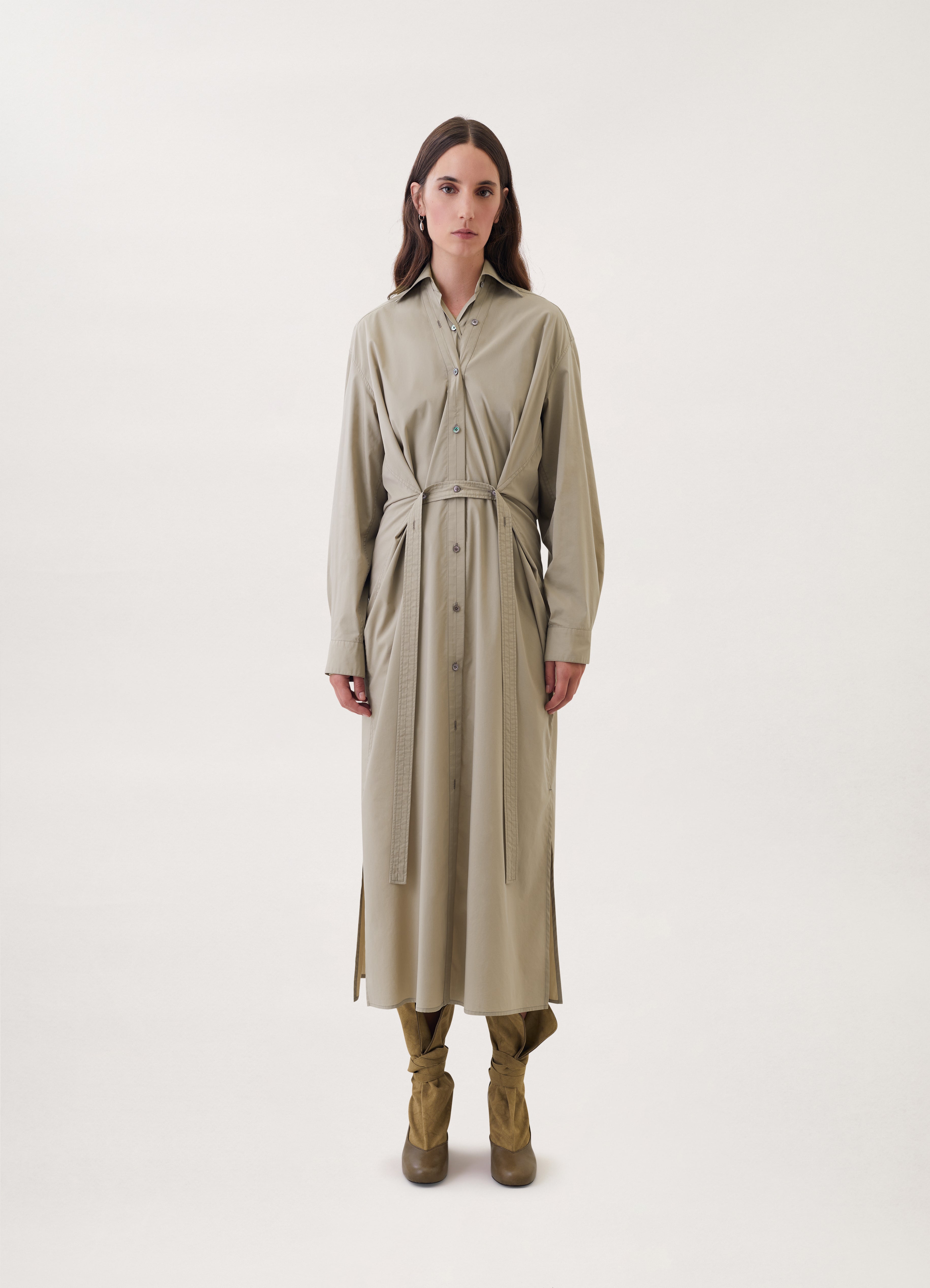 TILTED SHIRT DRESS
