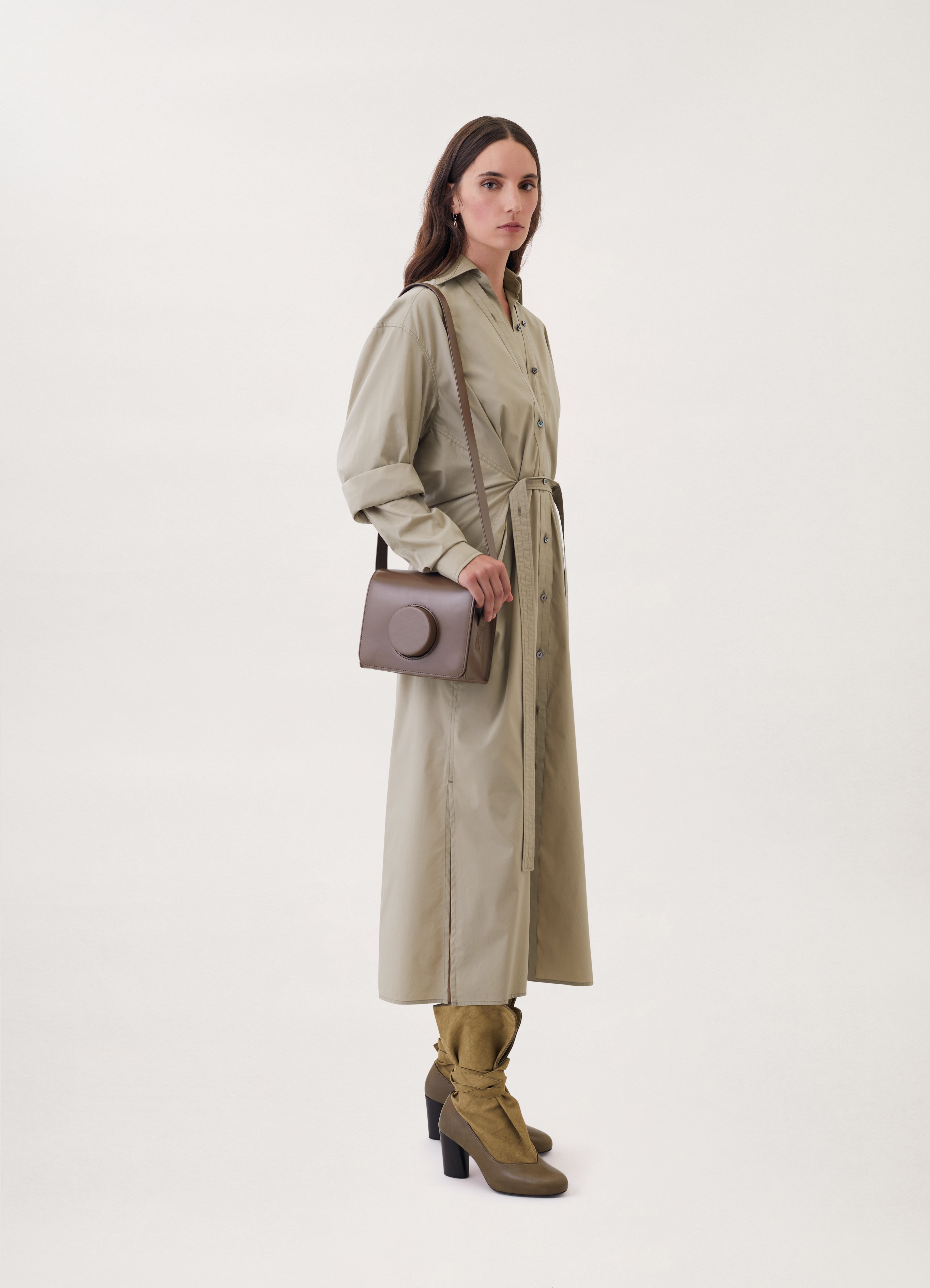 TILTED SHIRT DRESS