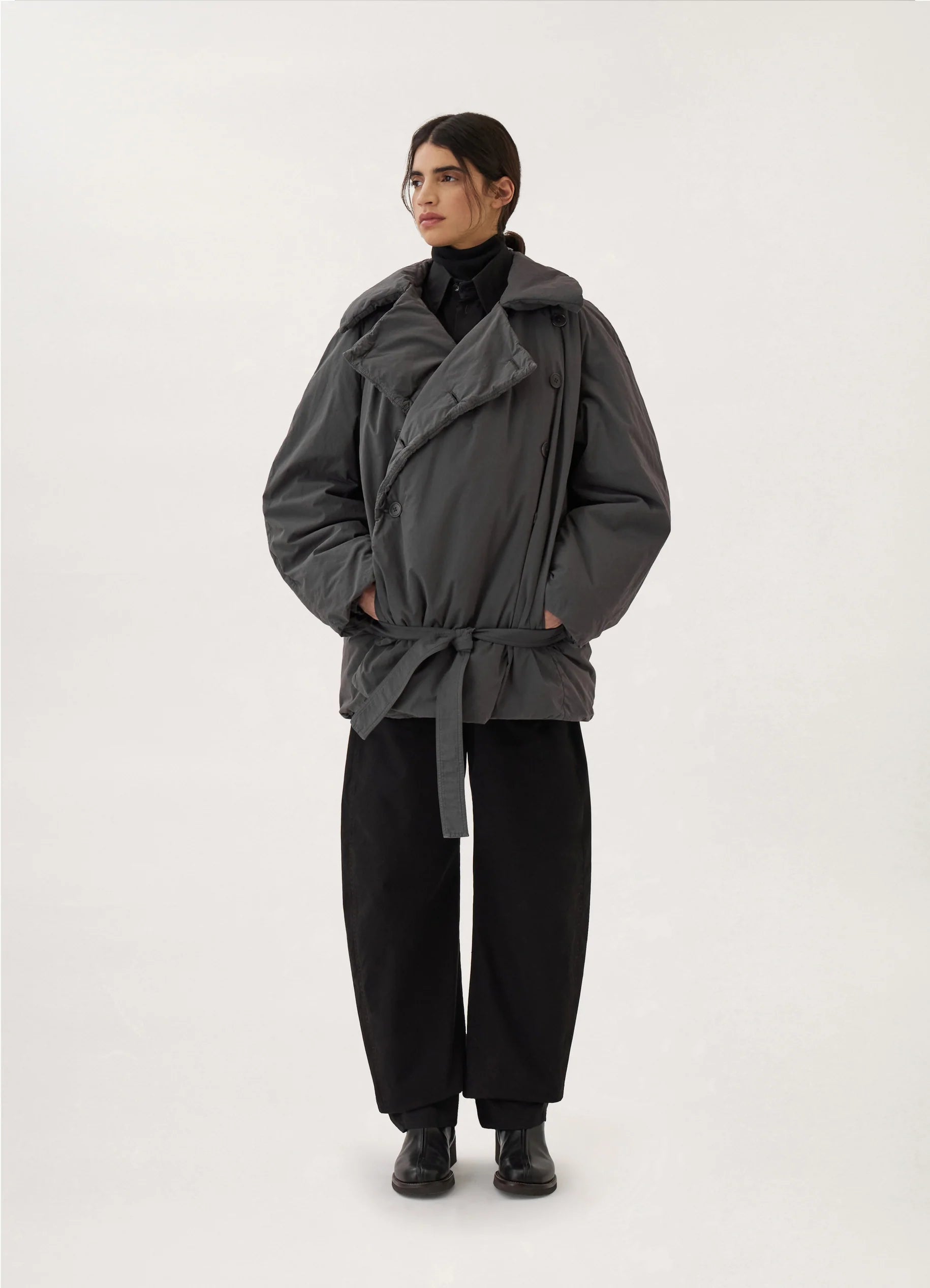 WADDED SHORT TRENCH