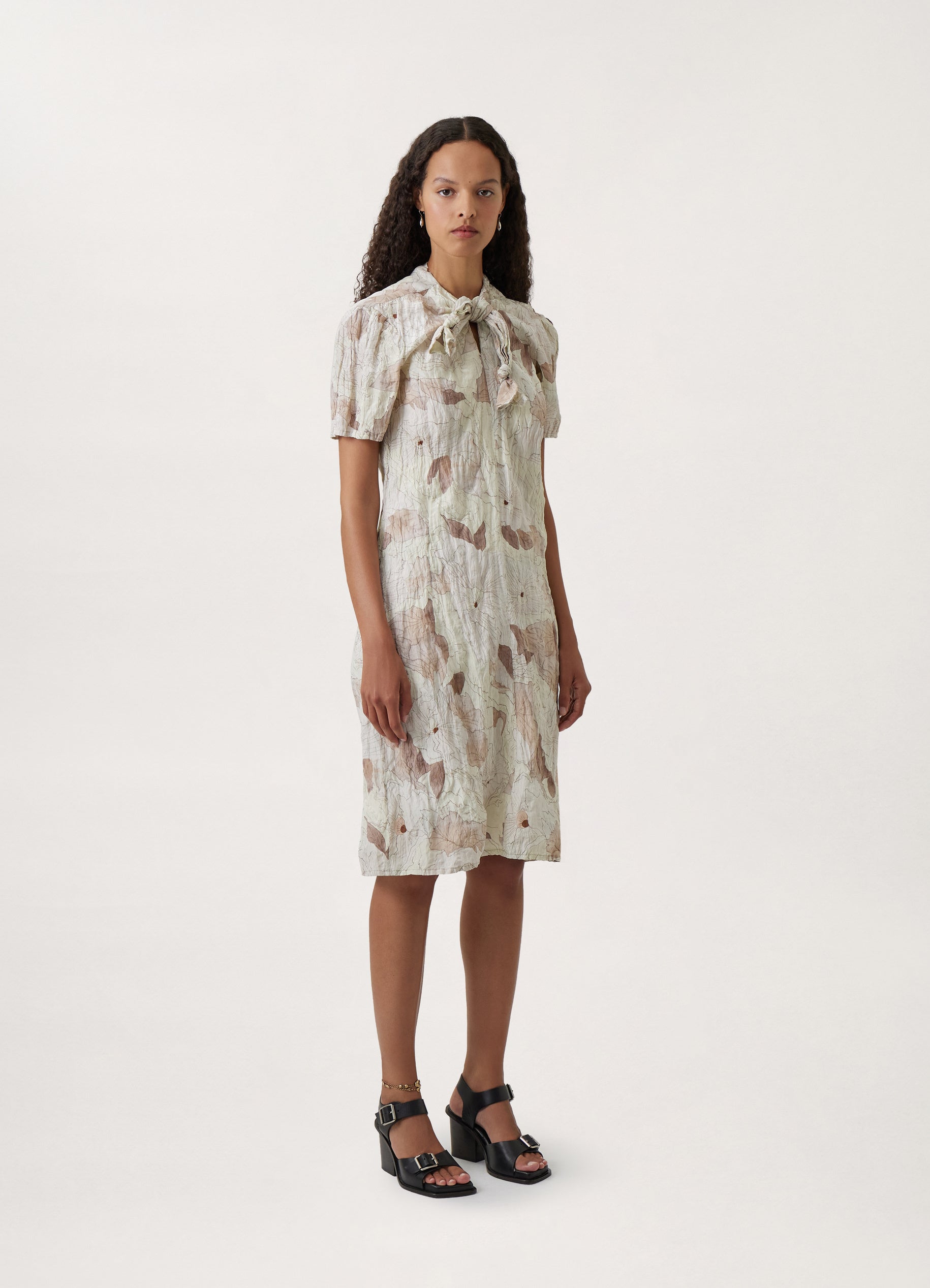 CRINKLED LOOSE DRESS