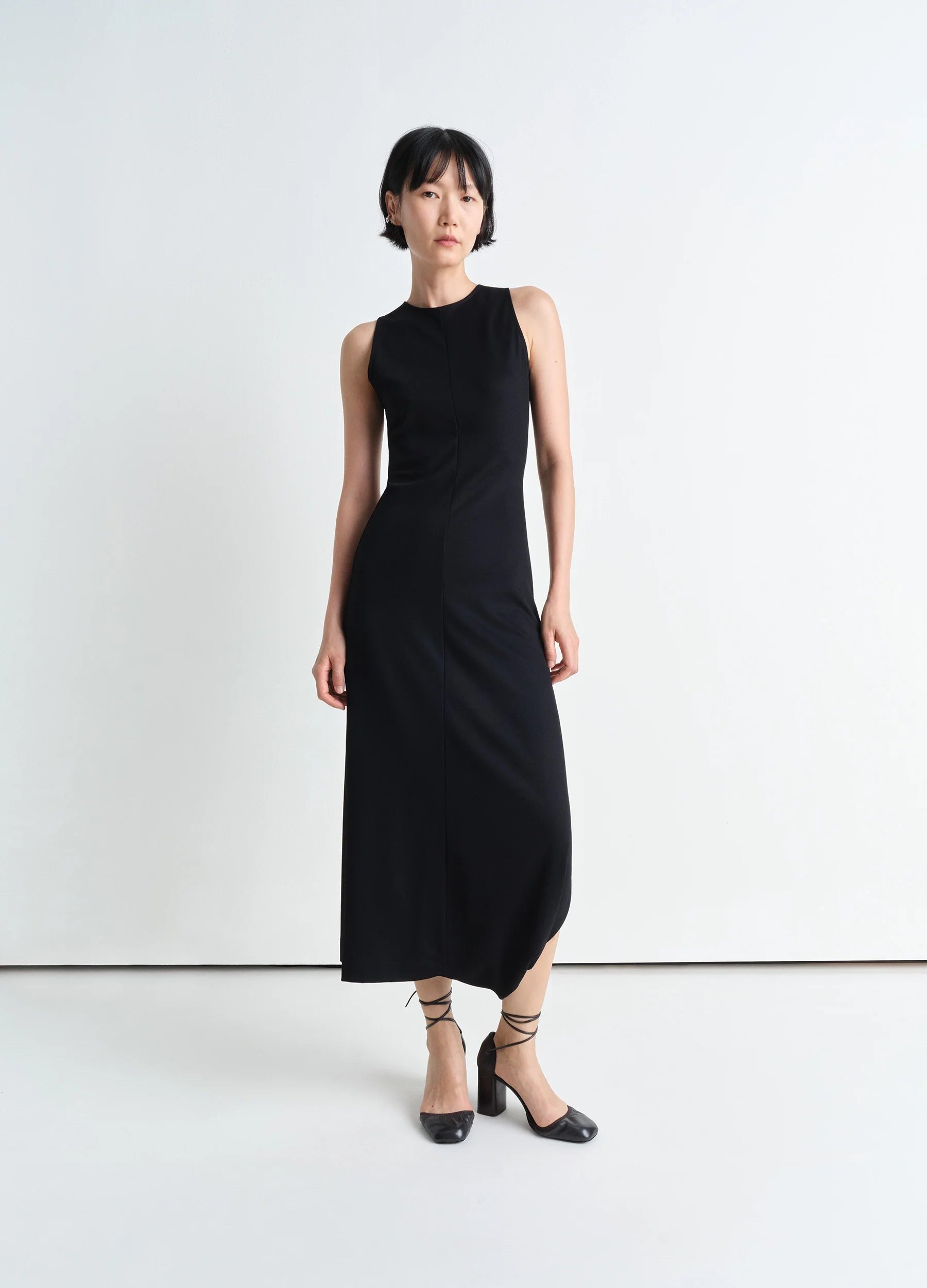 TWISTED HEM DRESS