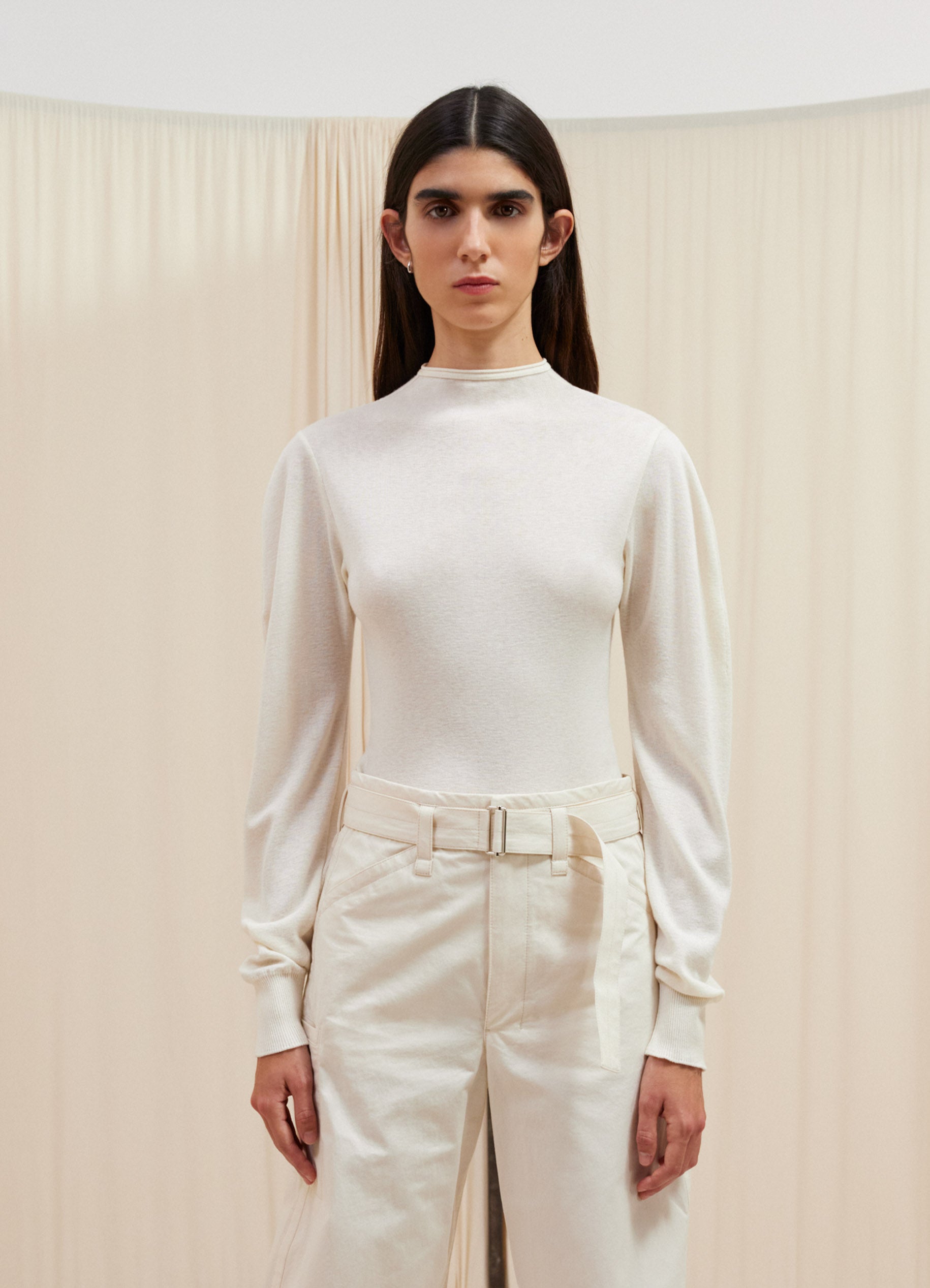 SEAMLESS MOCK NECK JUMPER