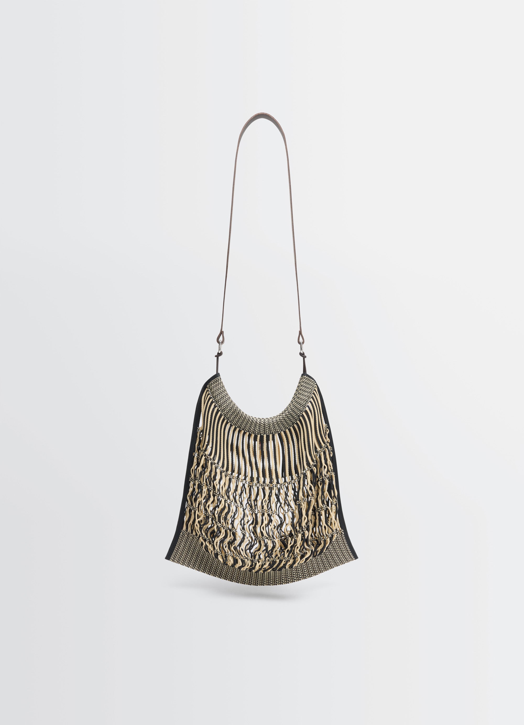 LARGE CROSSBODY FILT NET SHOPPING BAG