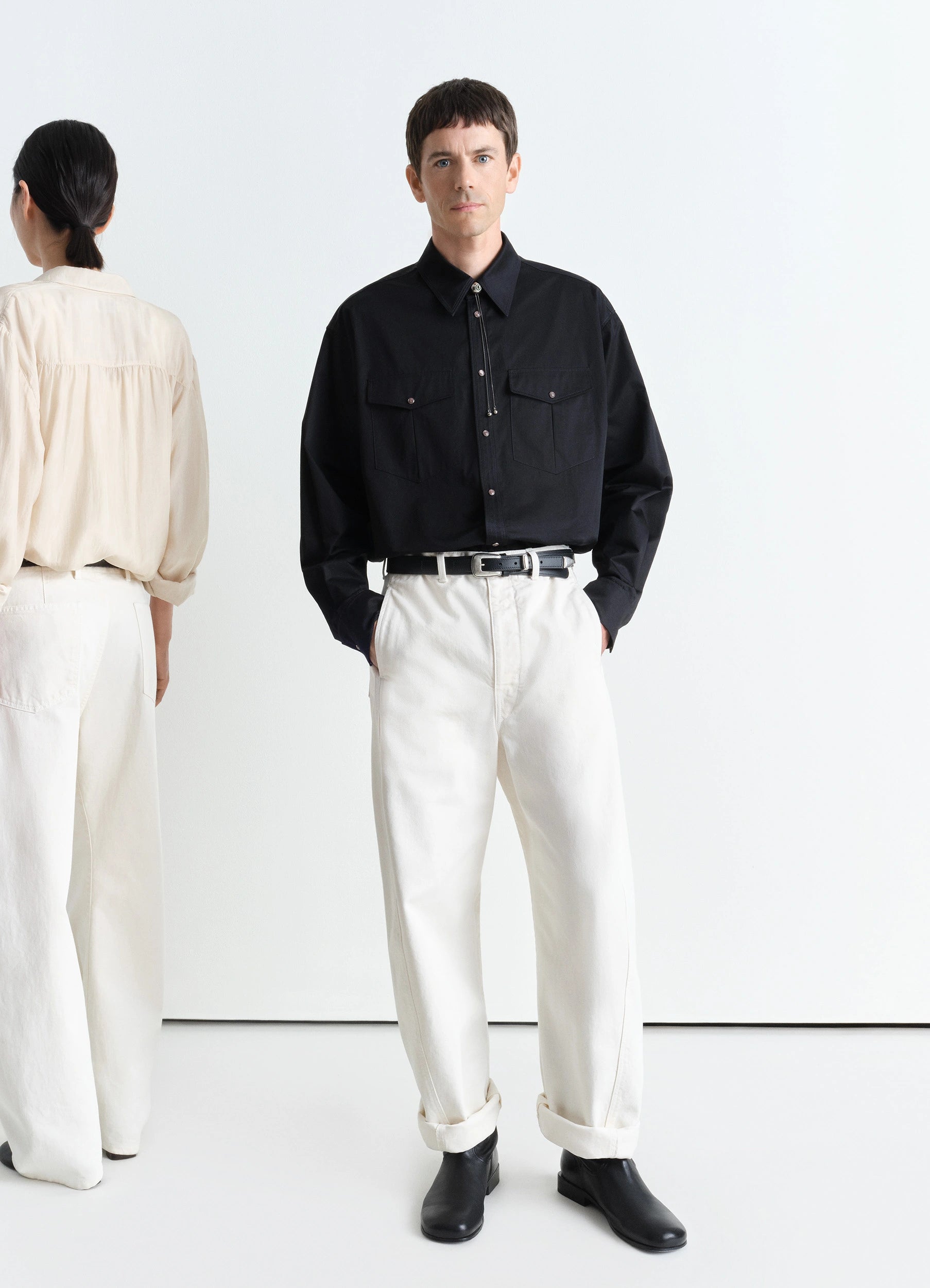 TWISTED BELTED PANTS