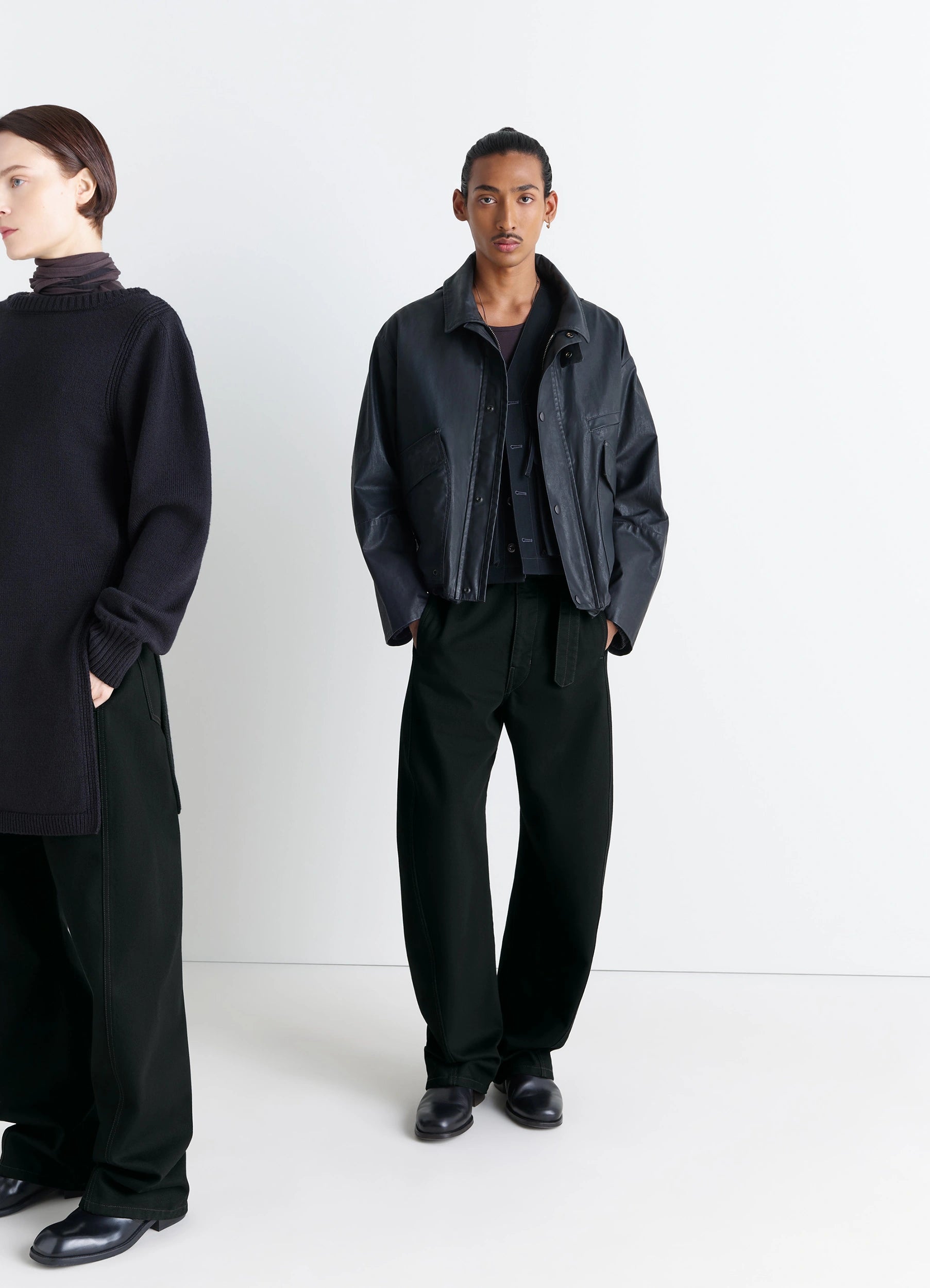 TWISTED BELTED PANTS